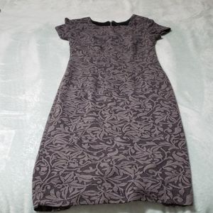 Jacquard print midi-dress